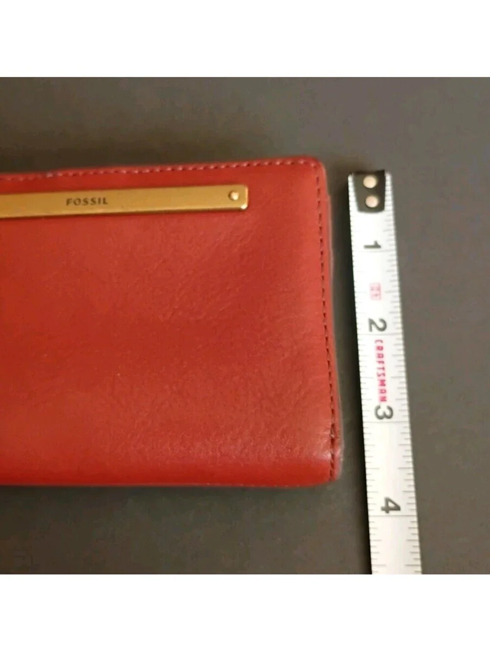 Fossil Leather Bifold Wallet Liza Multifunction Women Brown